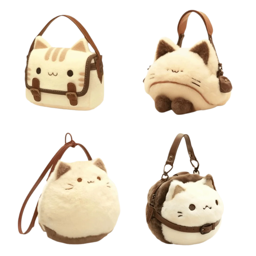 Fluffy Kitten Plush Bag